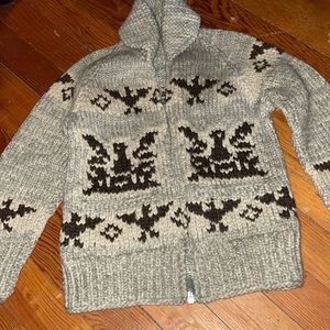 Chunky virgin wool market sweater women size small